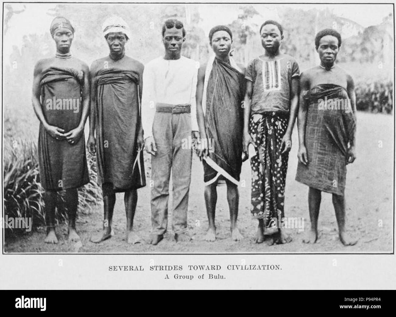 A group of Bulu c.1912. Stock Photo