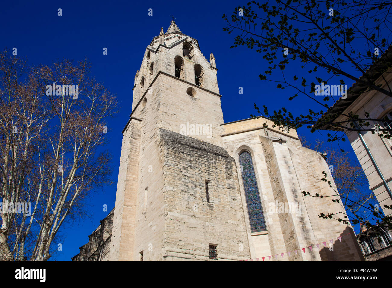 St Martial Temple at  the Agricol Perdiguier Square in Avignon France Stock Photo