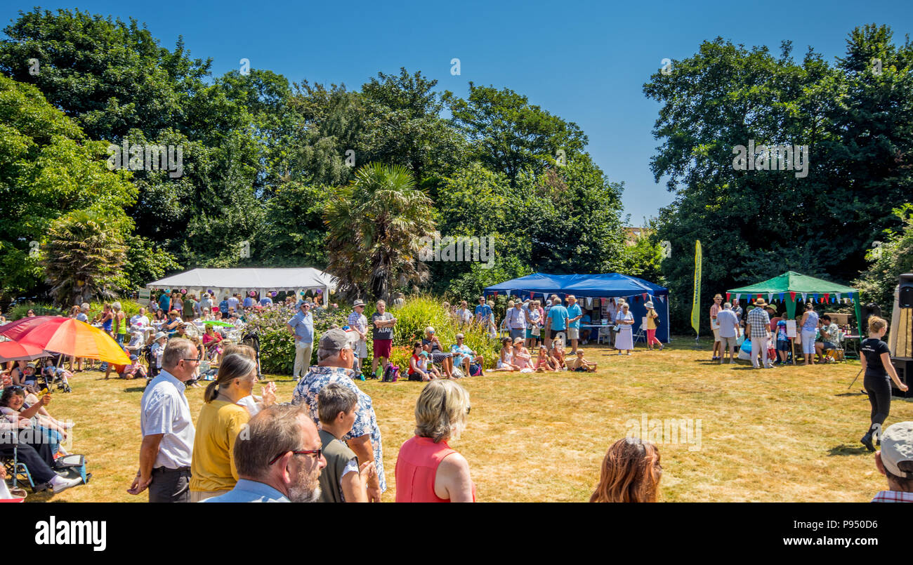 West Sussex, UK. 14th July 2018. Felpham Summer Fete in Rectory Gardens
