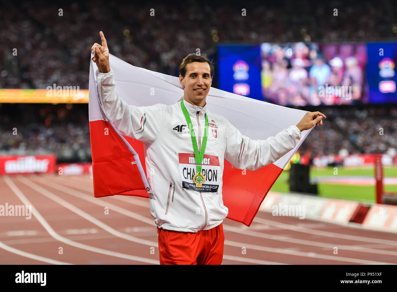 Hoffmann Karol (POL) won the Men's Triple Jump during Athletics World