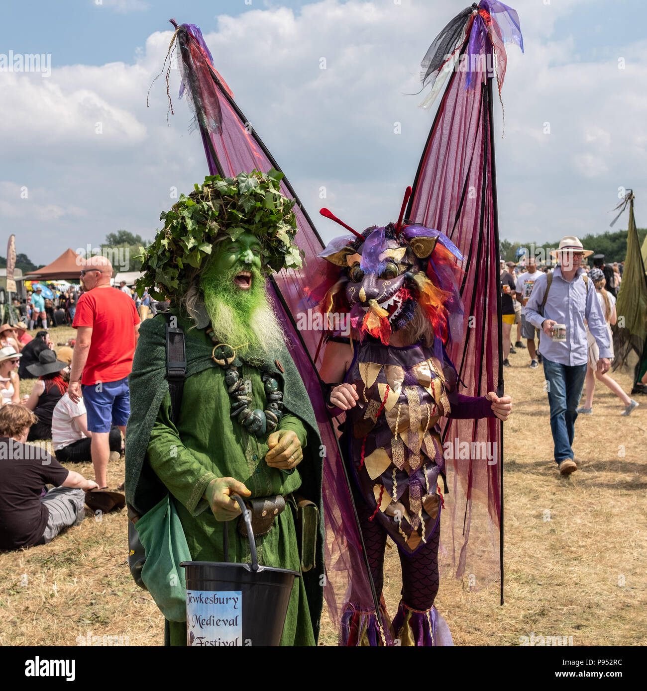 Tewkesbury, UK. 14 July 2018 - Tewkesbury Medieval Fair. A renactment ...