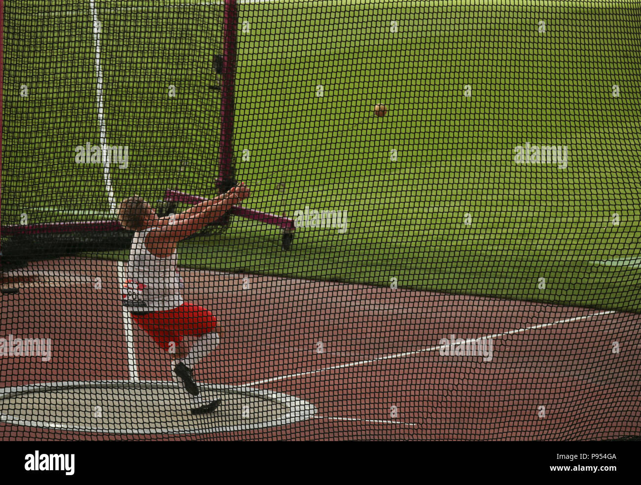 London UK 14.July.2018 Threetime world champion Anita Wlodarczyk cemented her status as