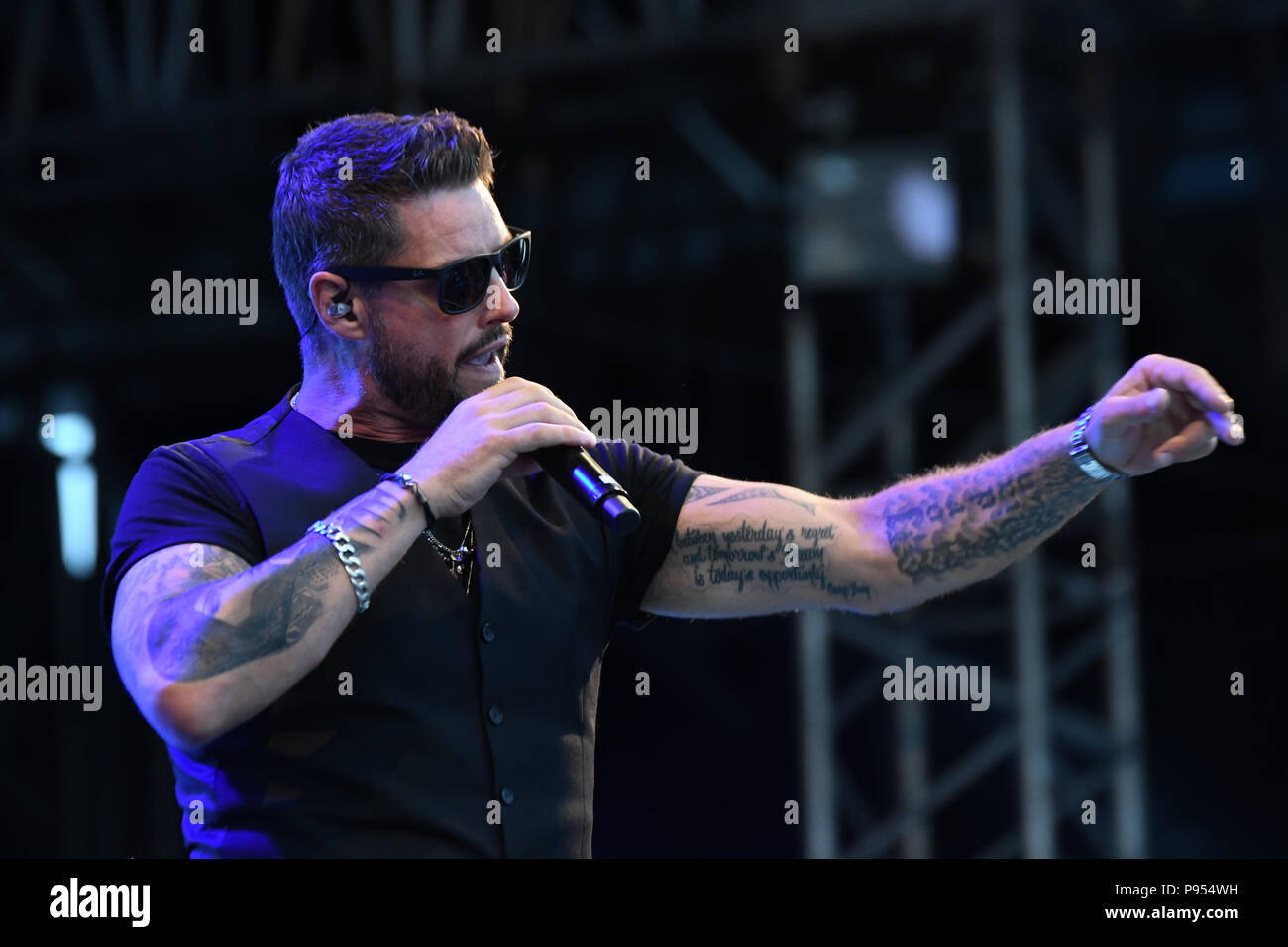 sur Havanemone charter London, UK. 14th July 2018. BOYZONE - Keith Duffy perform live at Kew The  Music Festival 2018 on 14 July 2018, London, UK. Credit: Picture  Capital/Alamy Live News Stock Photo - Alamy