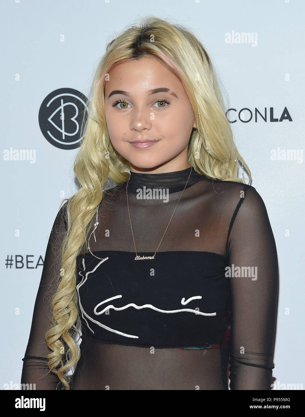 Los Angeles, California, USA. 14th July, 2018. Alabama Barker arrives
