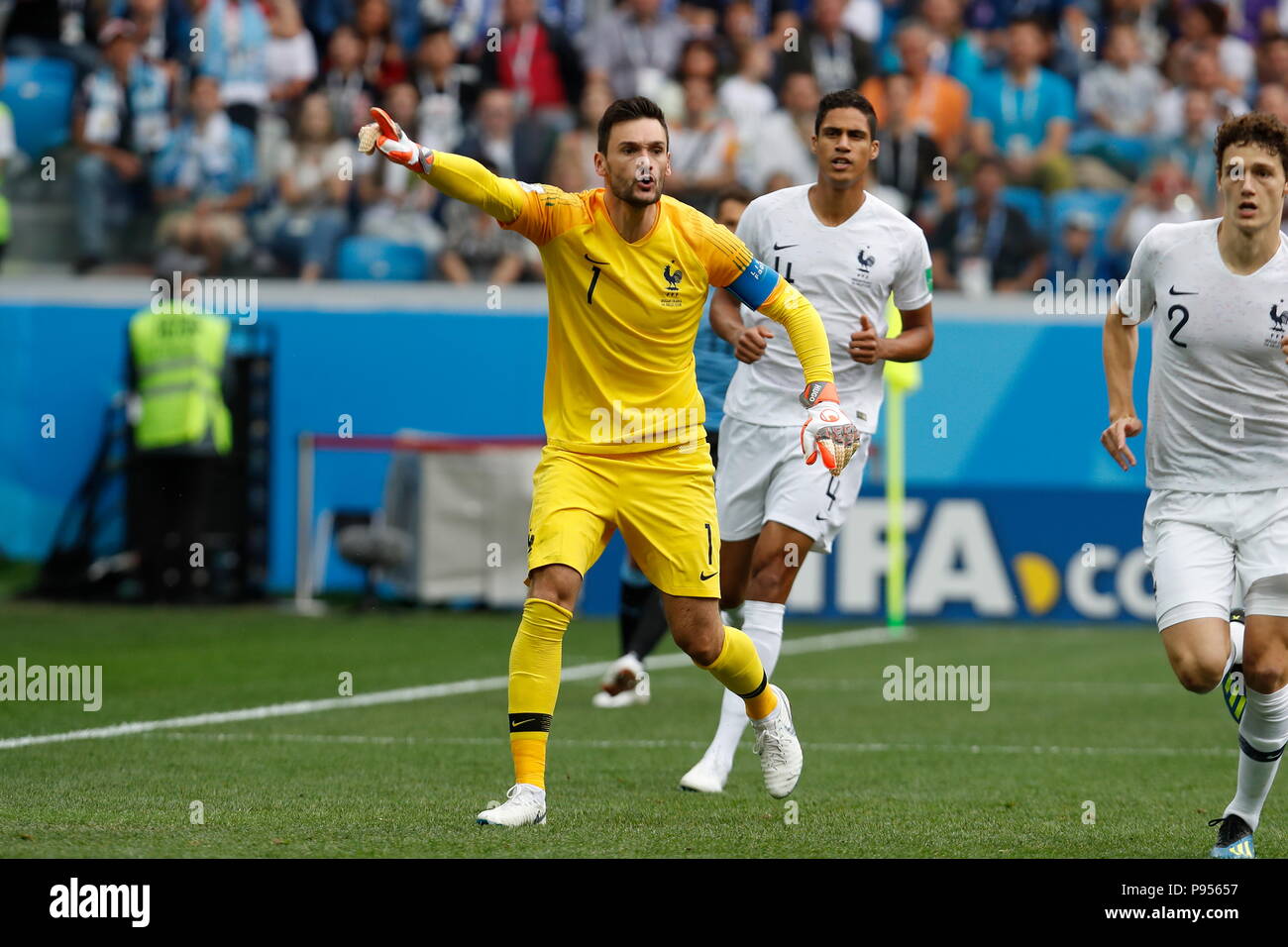 Nizhnij Novgord, Russia. 6th July, 2018. Hugo Lloris (FRA) Football/Soccer : FIFA World Cup Russia 2018 match between Uruguay 0-2 France at the Nizhnij Novgord Stadium in Nizhnij Novgord, Russia . Credit: Mutsu KAWAMORI/AFLO/Alamy Live News Stock Photo