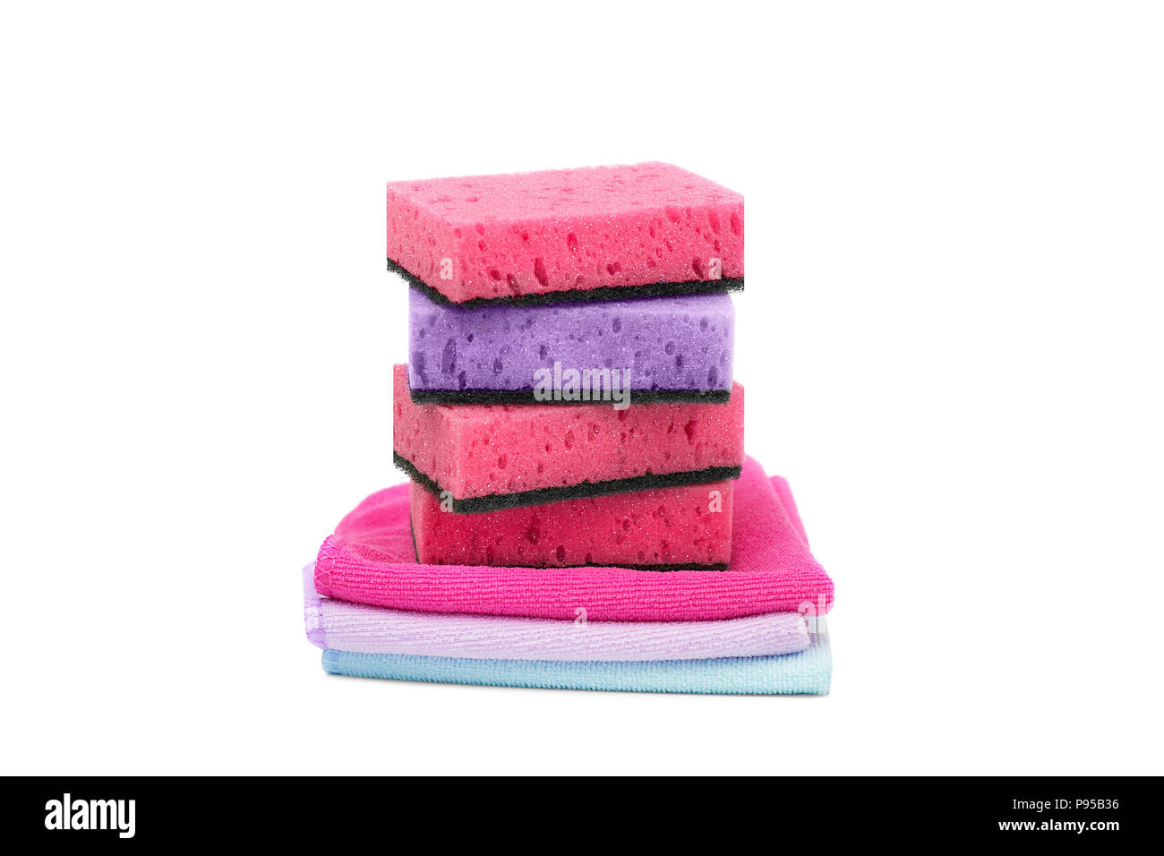 House cleaning. Dishwashing. Sponges Stock Photo Alamy