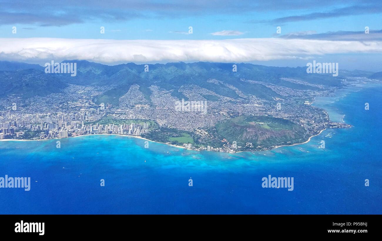 Waikiki aerial hi-res stock photography and images - Alamy