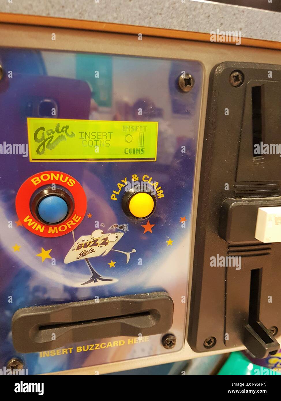 Close up of a prize bingo paying machine at a Gala Bingo Hall Stock Photo