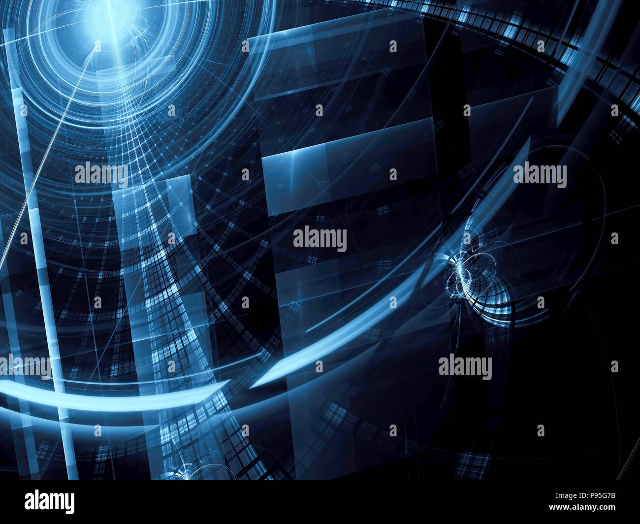 Abstract tech backdrop - digitally generated image Stock Photo