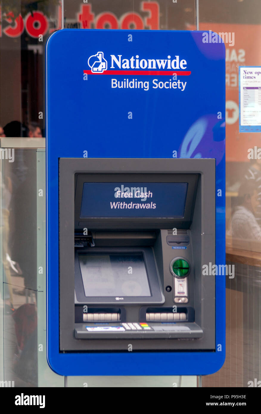 Nationwide building Society Cash machine Stock Photo