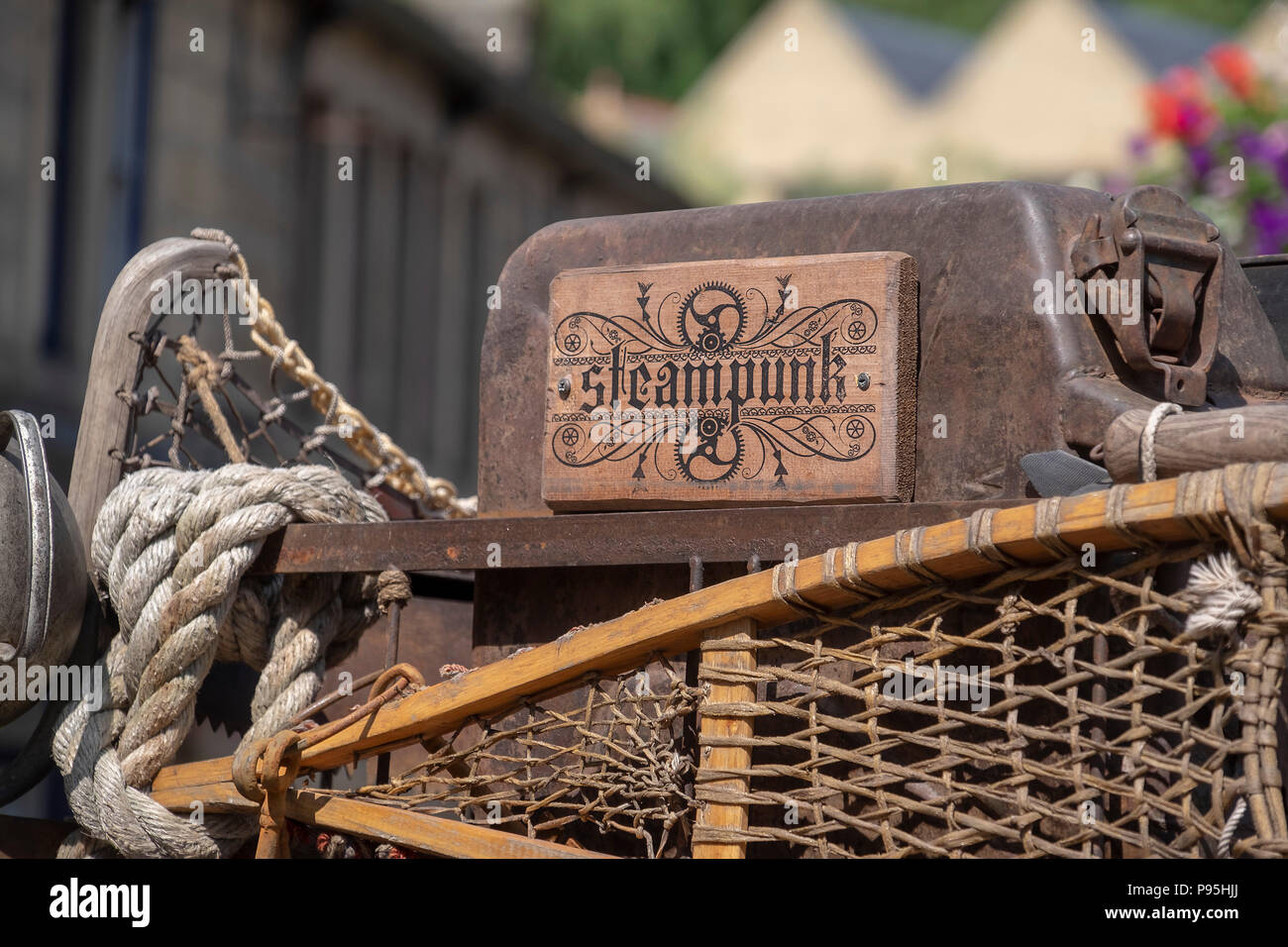 Artifacts at a Steampunk Festival Stock Photo - Alamy