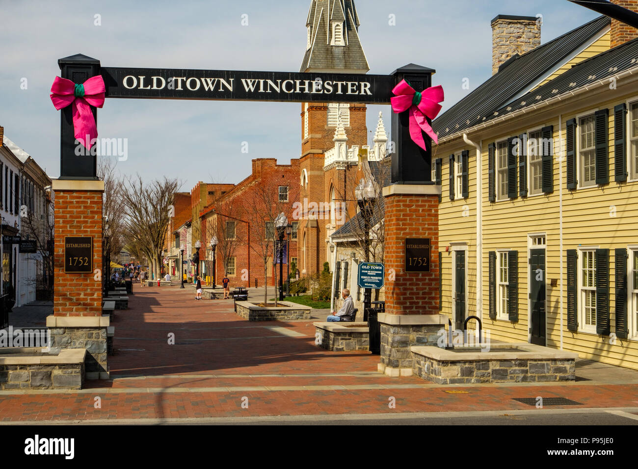 Entrance to Old Town Pedestrian Mall, South Loudoun Street, Winchester
