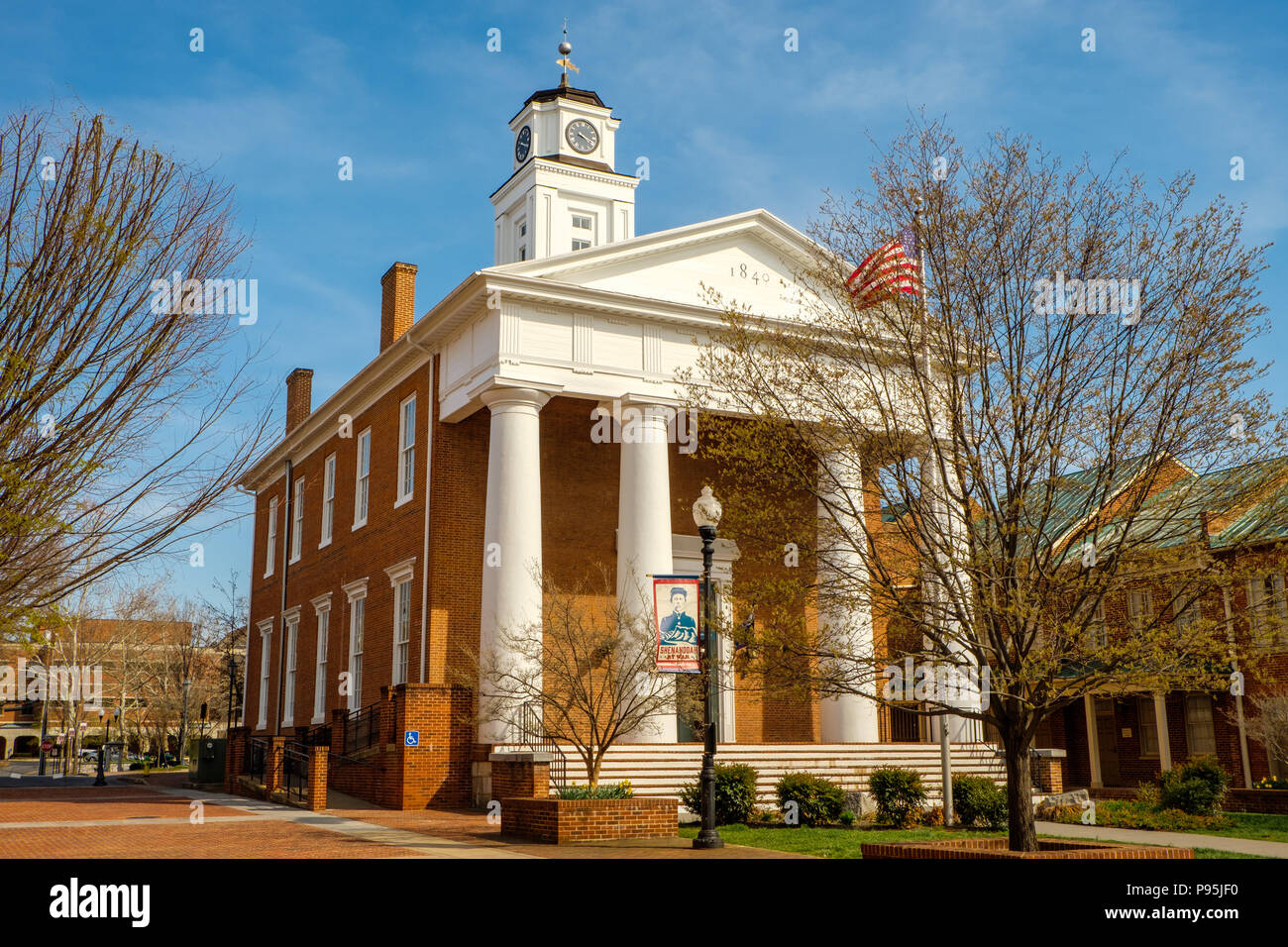 Shenandoah Valley Civil War Museum, Old Frederick County Courthouse, 20 North Loudoun Street, Old Town Pedestrian Mall, Winchester, Virginia Stock Photo