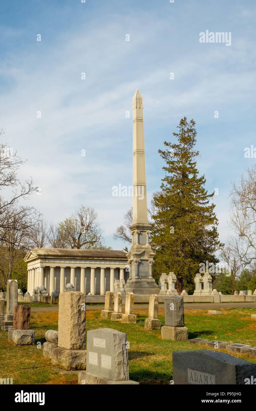Rouss Mausoleum and Monument, Mount Hebron Cemetery, 305 East Boscawen