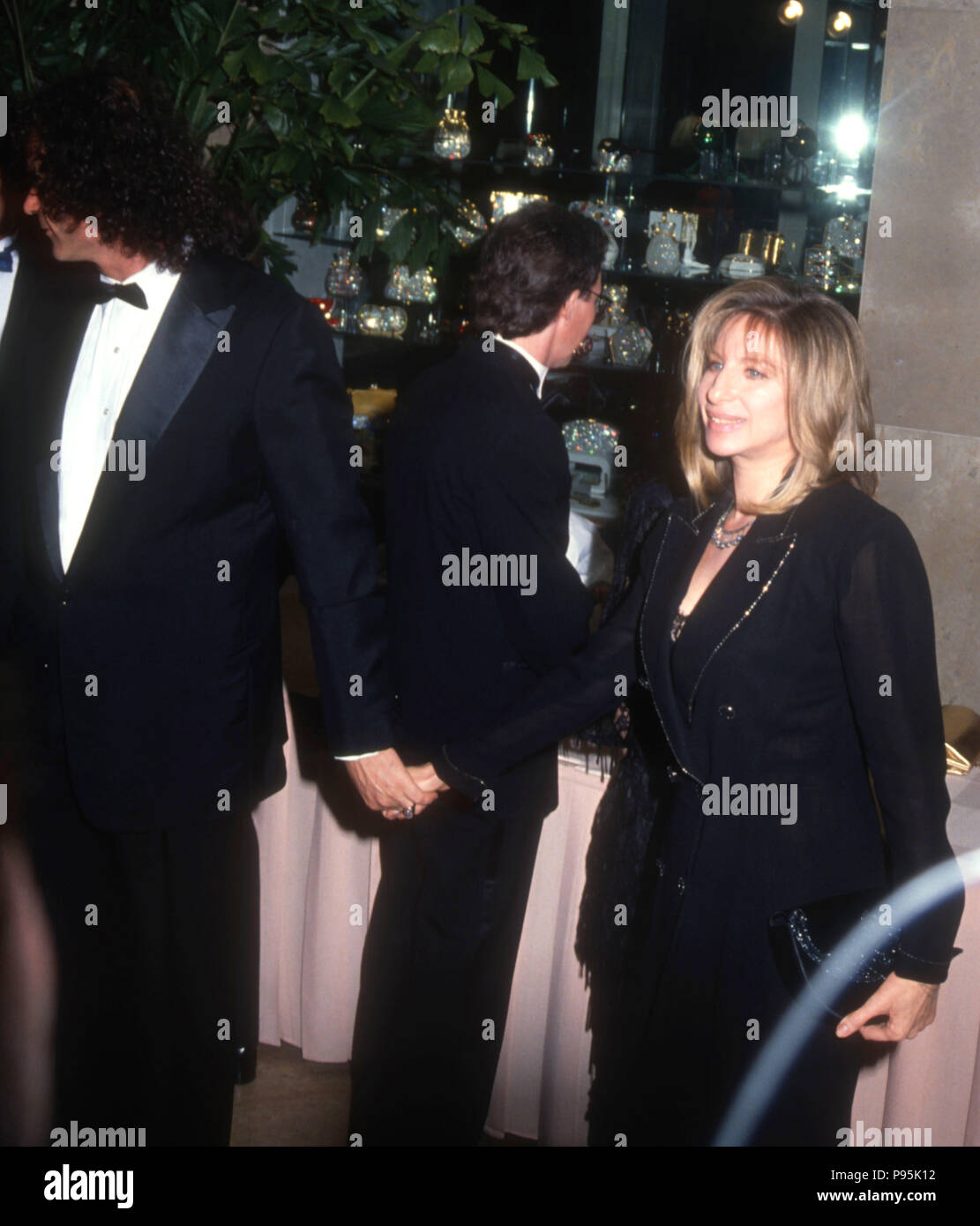 BEVERLY HILLS, CA - MARCH 14: Composer Richard Baskin and singer/director Barbra Streisand attend the 44th Annual Directors Guild of America Awards on March 14, 1992 at the Beverly Hilton Hotel in Beverly Hills, California. Photo by Barry King/Alamy Stock Photo Stock Photo