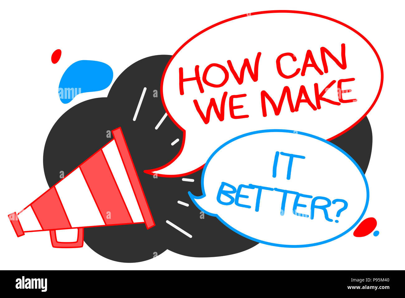 Text sign showing how can we make it better question conceptual photo