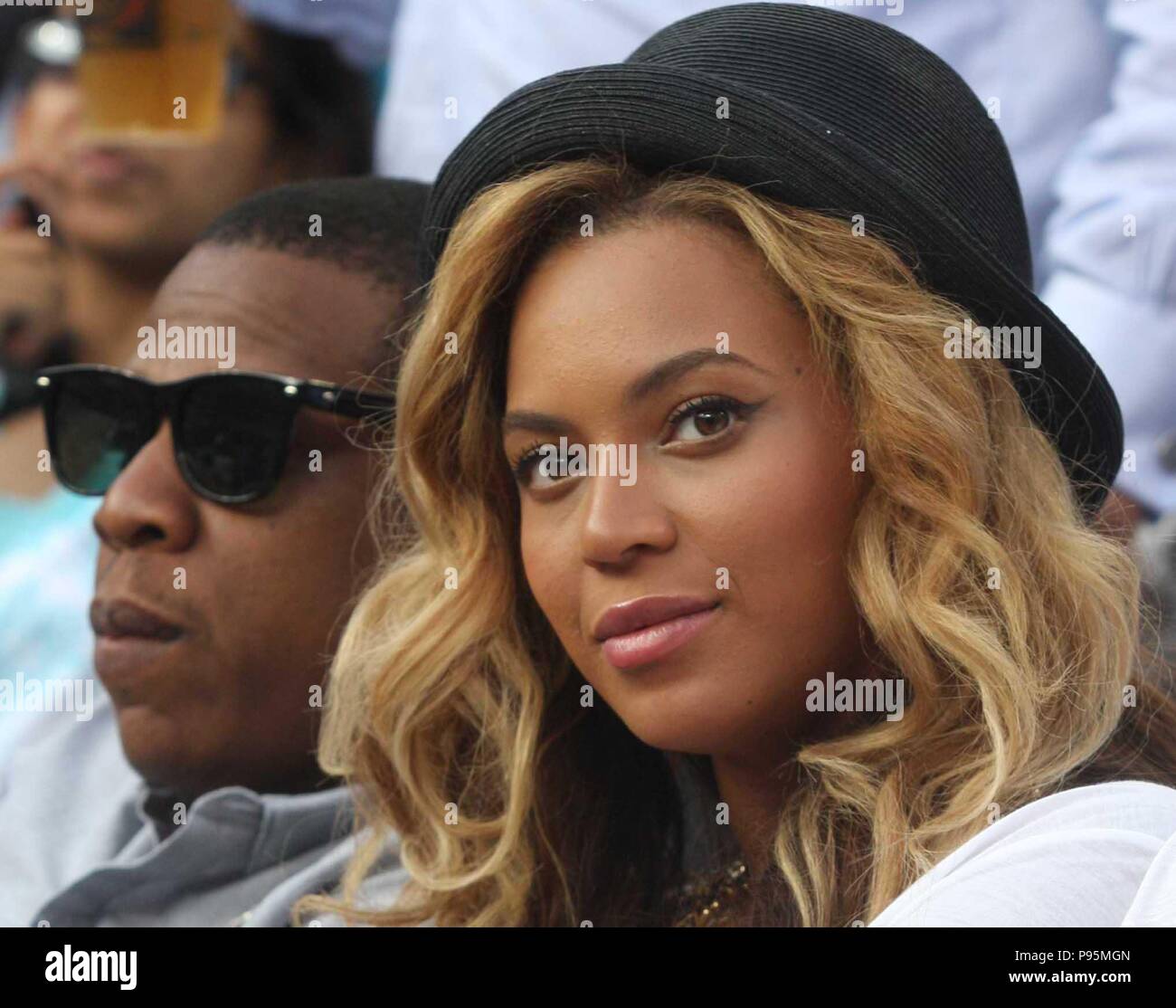 Beyonce Jay Z At Mens Final At Us Open Tennis In Queens 9 12 2011 Photo By John Barrett 