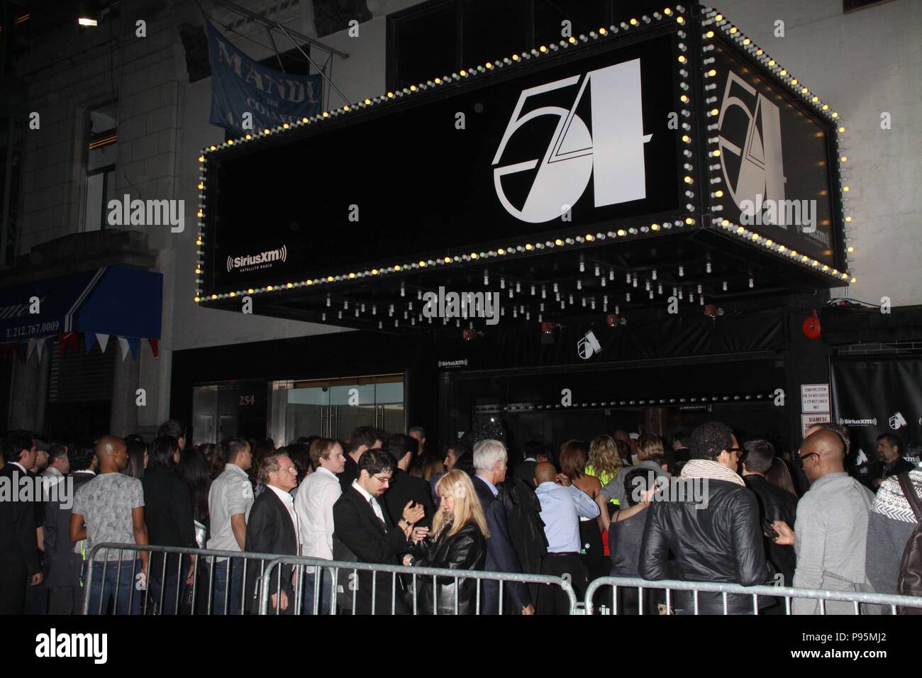 crowd at Sirius XM radio reopens Studio 54 ''One Night Only'' 1018