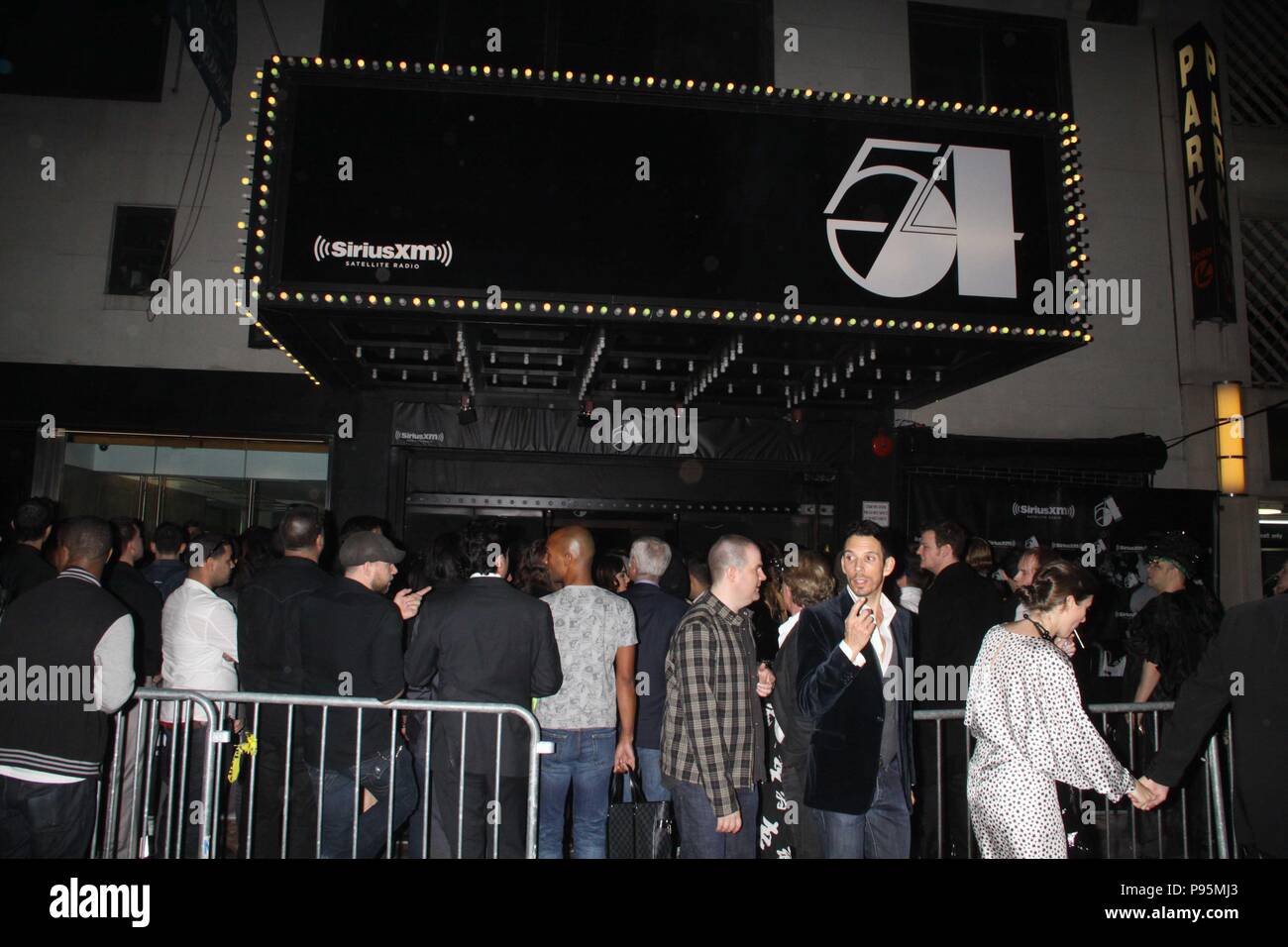 crowd at Sirius XM radio reopens Studio 54 ''One Night Only'' 1018