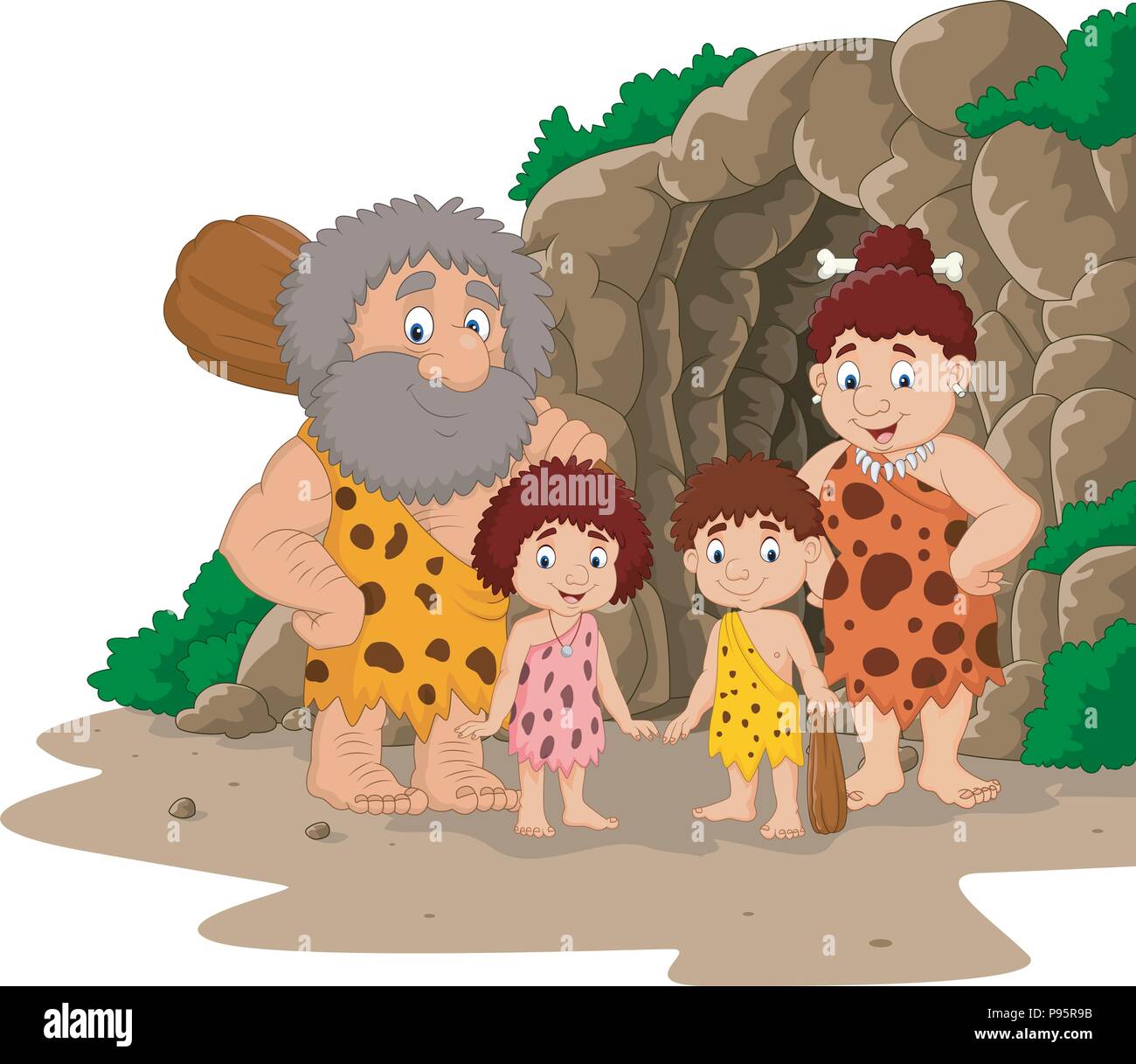 Cave man cartoon hi-res stock photography and images - Alamy