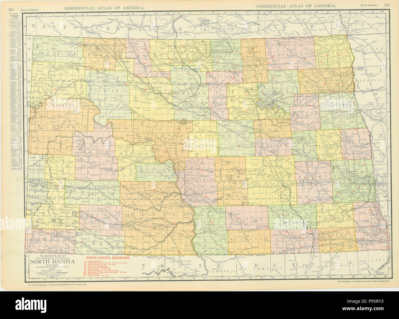 Williston Minot Rugby Medora Mandan Bismarck Jamestown Souvenir ORIGINAL Vintage 1960s Picture Map Fun Retro Colors North Dakota Map