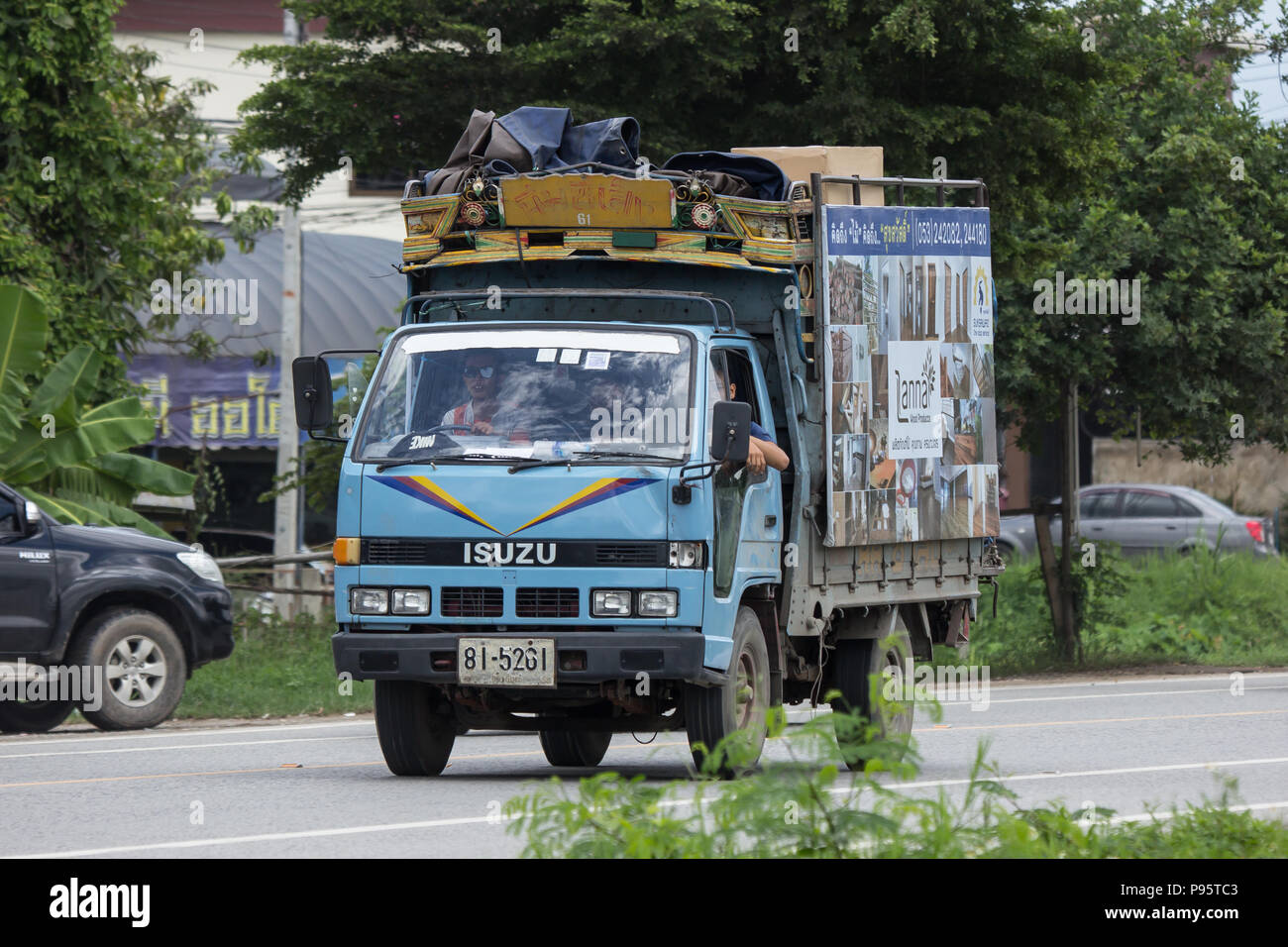 Chiangmai, Thailand June 28 2018 Truck of Nim See Seng Transport