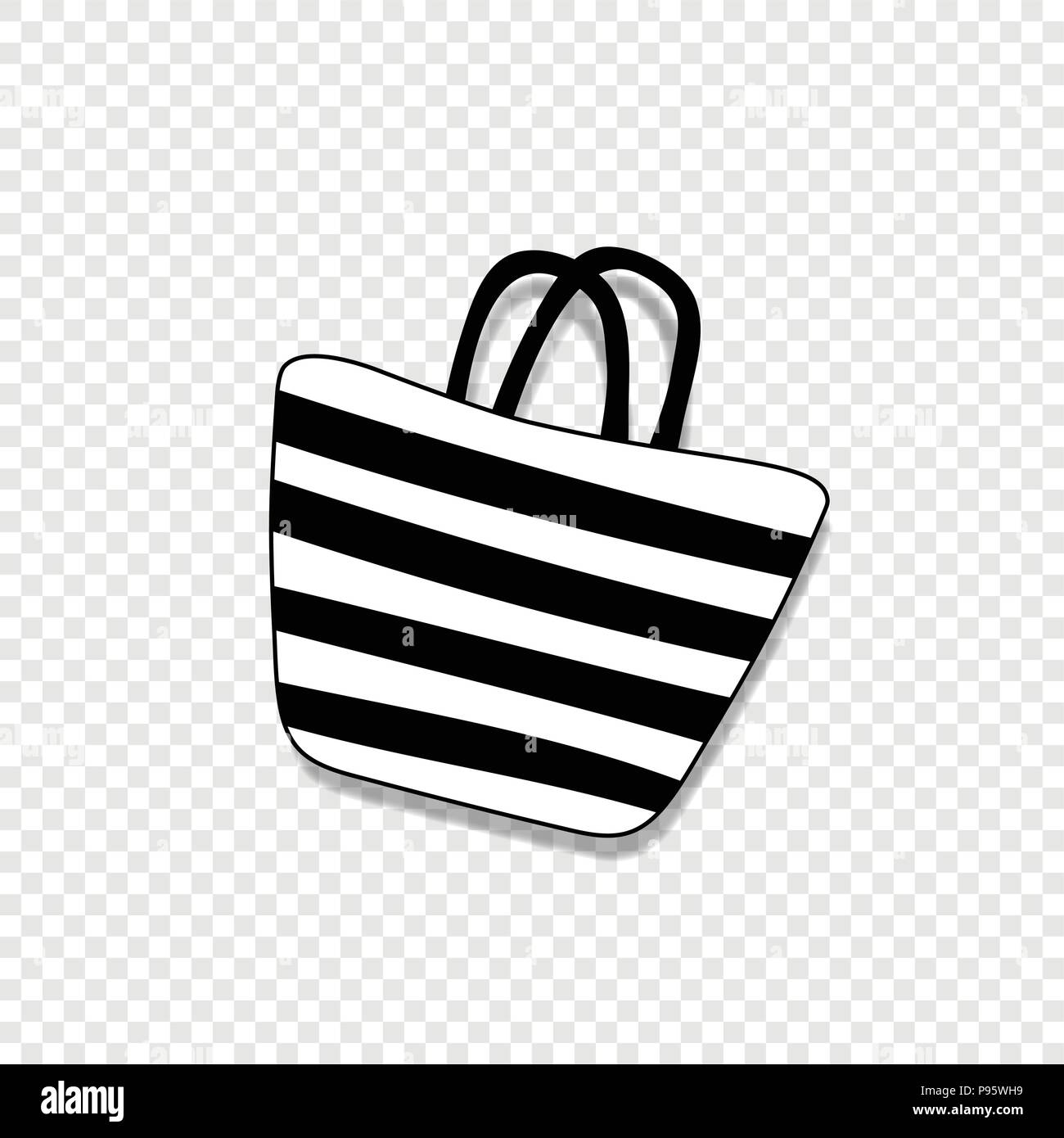 Set of 30 colorful pictures in linear style. Different types of bag.  Women's and men's handbag, duffel, purse, cases, clutch, satchel, suitcase,  backpack etc. Vector illustration. Stock Vector