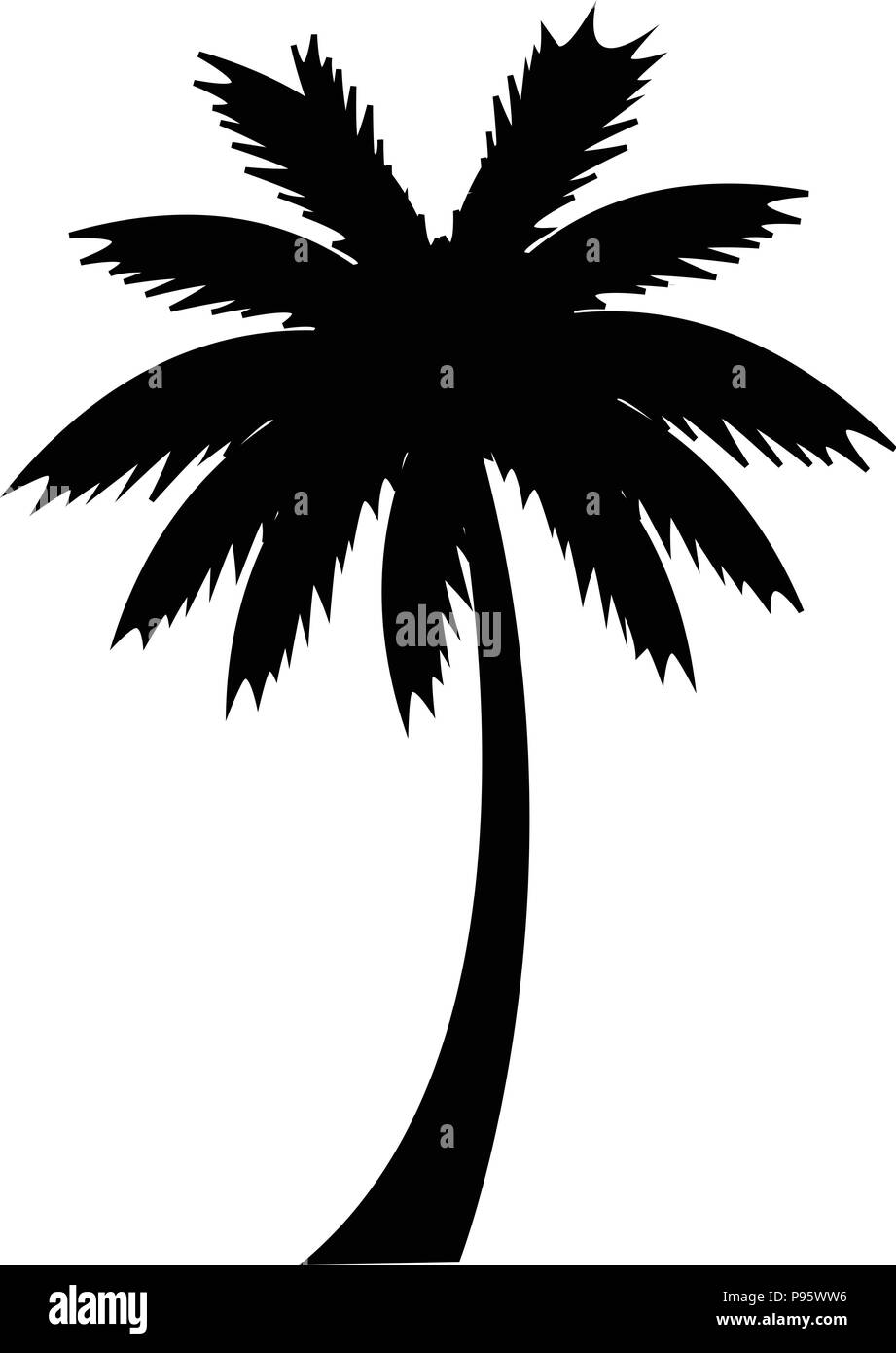 pics Silueta Palmeras Vector Png alamy