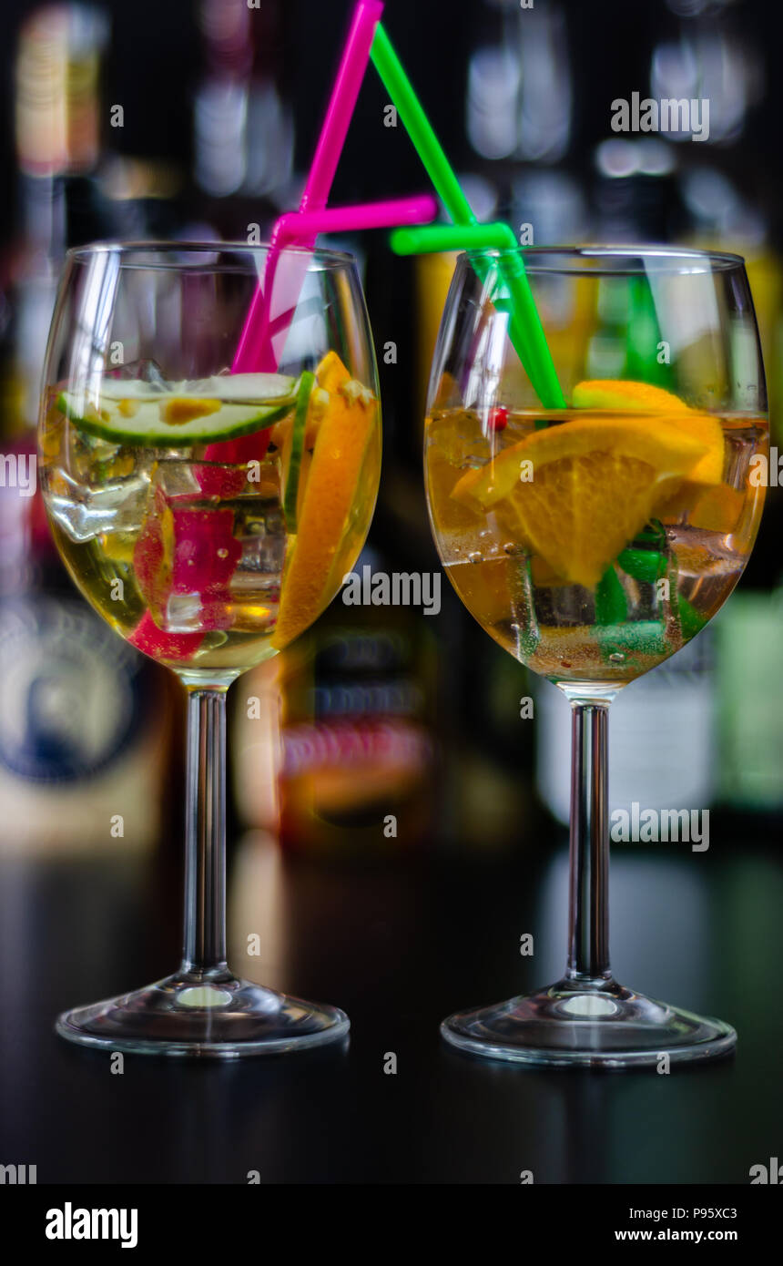 fresh and refreshing cocktails based on gin, a distinctive herbal