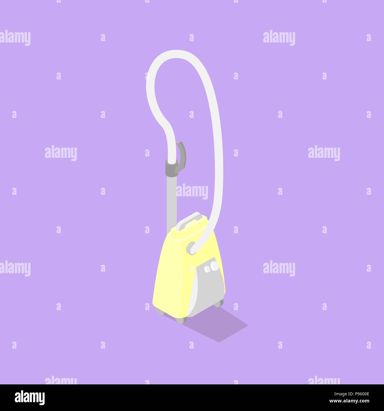 Low poly isometric vacuum cleaner Stock Vector