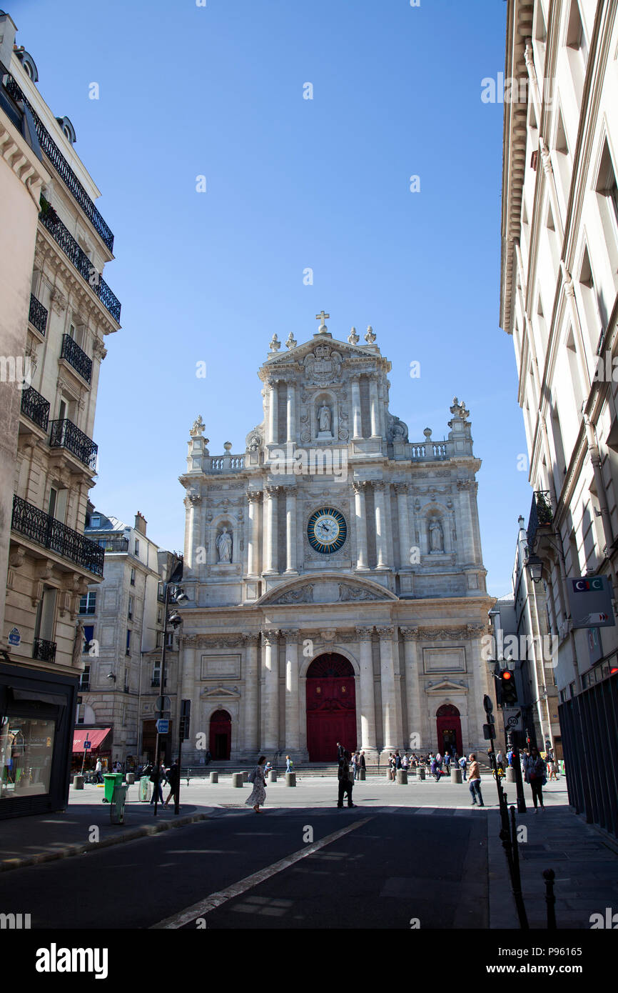 Saint Paul Saint Louis Church On Rue Saint Antoine In Paris France Stock Photo Alamy