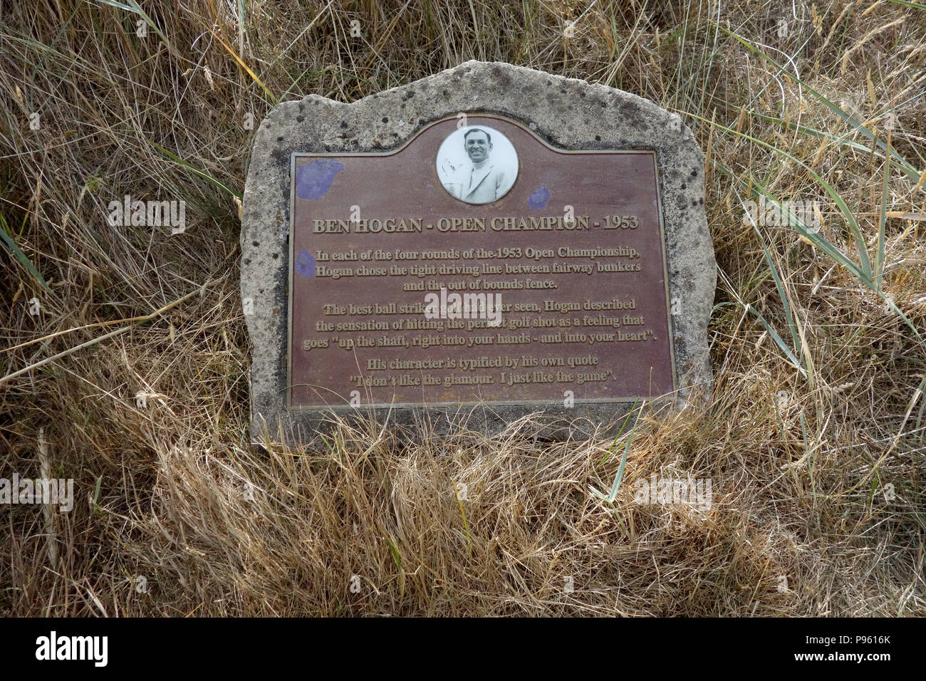 Ben hogans plaque on hogans alley 6th hole carnoustie hires stock photography and images Alamy