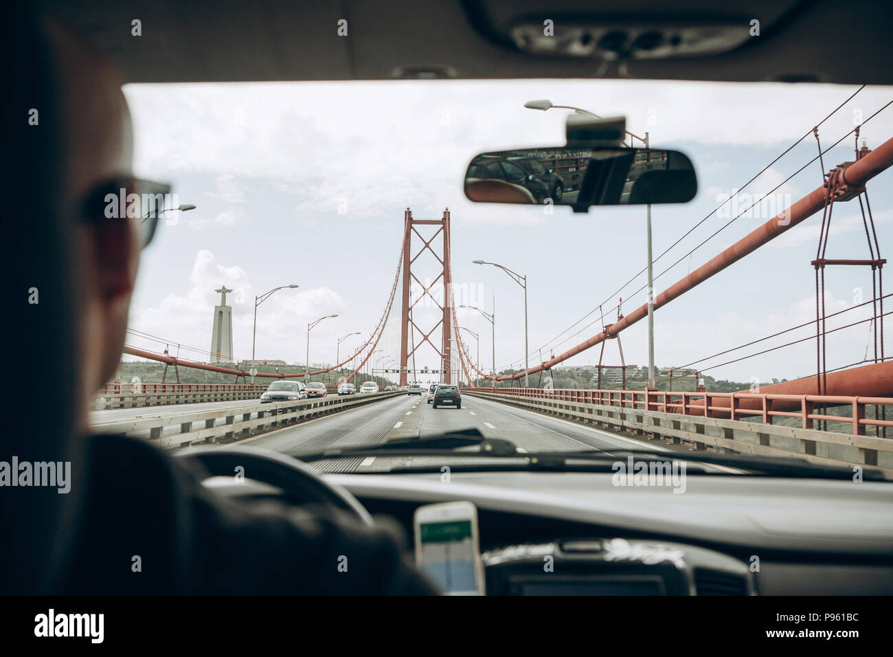 mirror inside car called