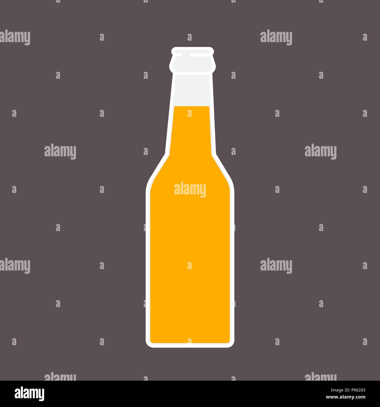 Download Beer Bottle Icon Mock Up Glass Beer Lemonade Clean Bottle Symbol Template Logo Isolated Vector Illustration Stock Vector Image Art Alamy