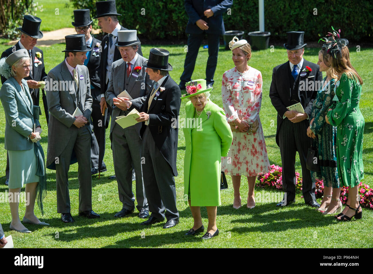 her majesty the queen in the parade ring day four armed forces day