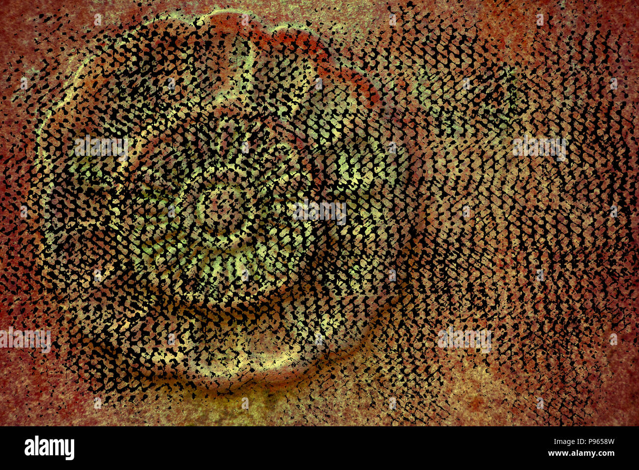 Grunge Ornate stone texture, circle rock shape, background for web site ...