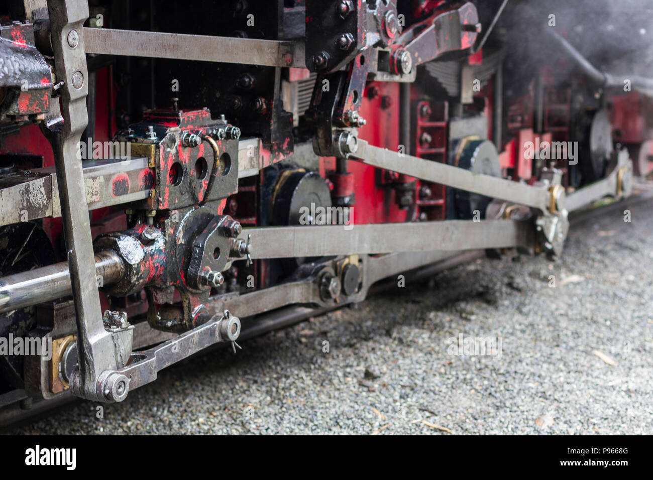 Steam Train Mechaniacal Parts Stock Photo Alamy