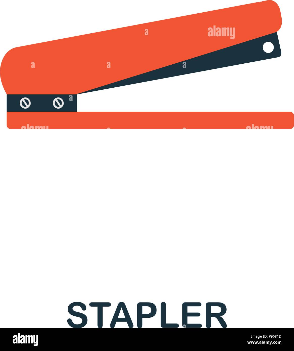 Stapler flat icon. Premium style flat icon design. UI. Illustration of ...
