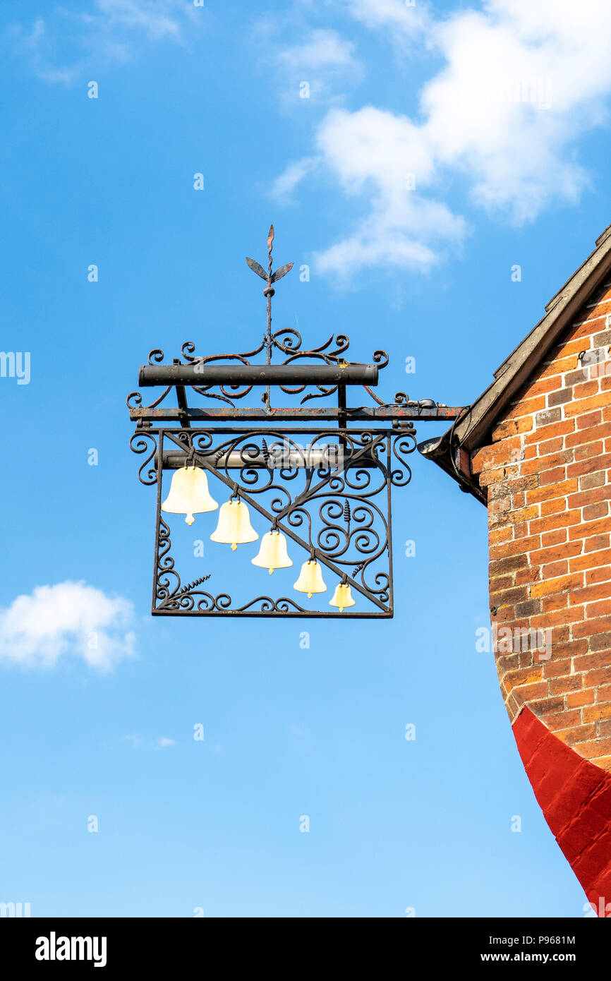 Five bells pub sign Stock Photo Alamy