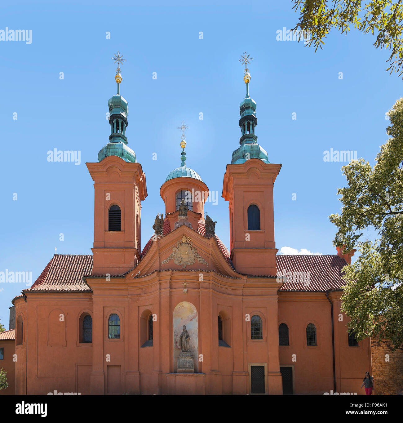 St Laurence church, Prague, Czech Republic. Stock Photo