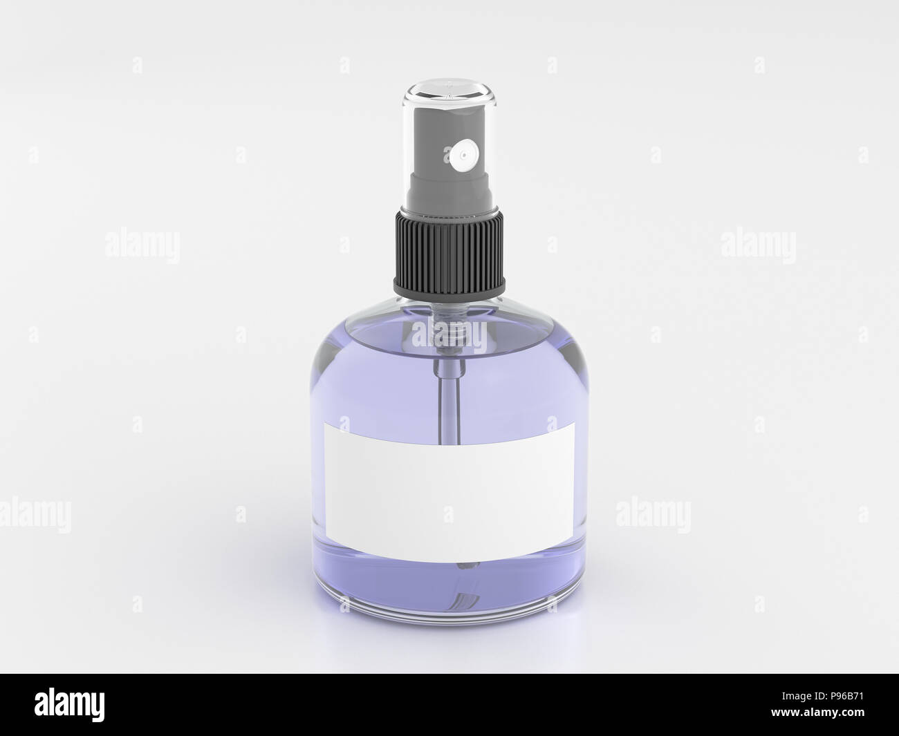 Black Fragrance Perfume Bottle Mockup On Dark Empty Background 3d