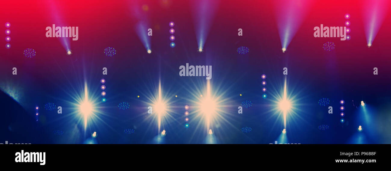 Lighting The Stage During The Concert Web Banners Background