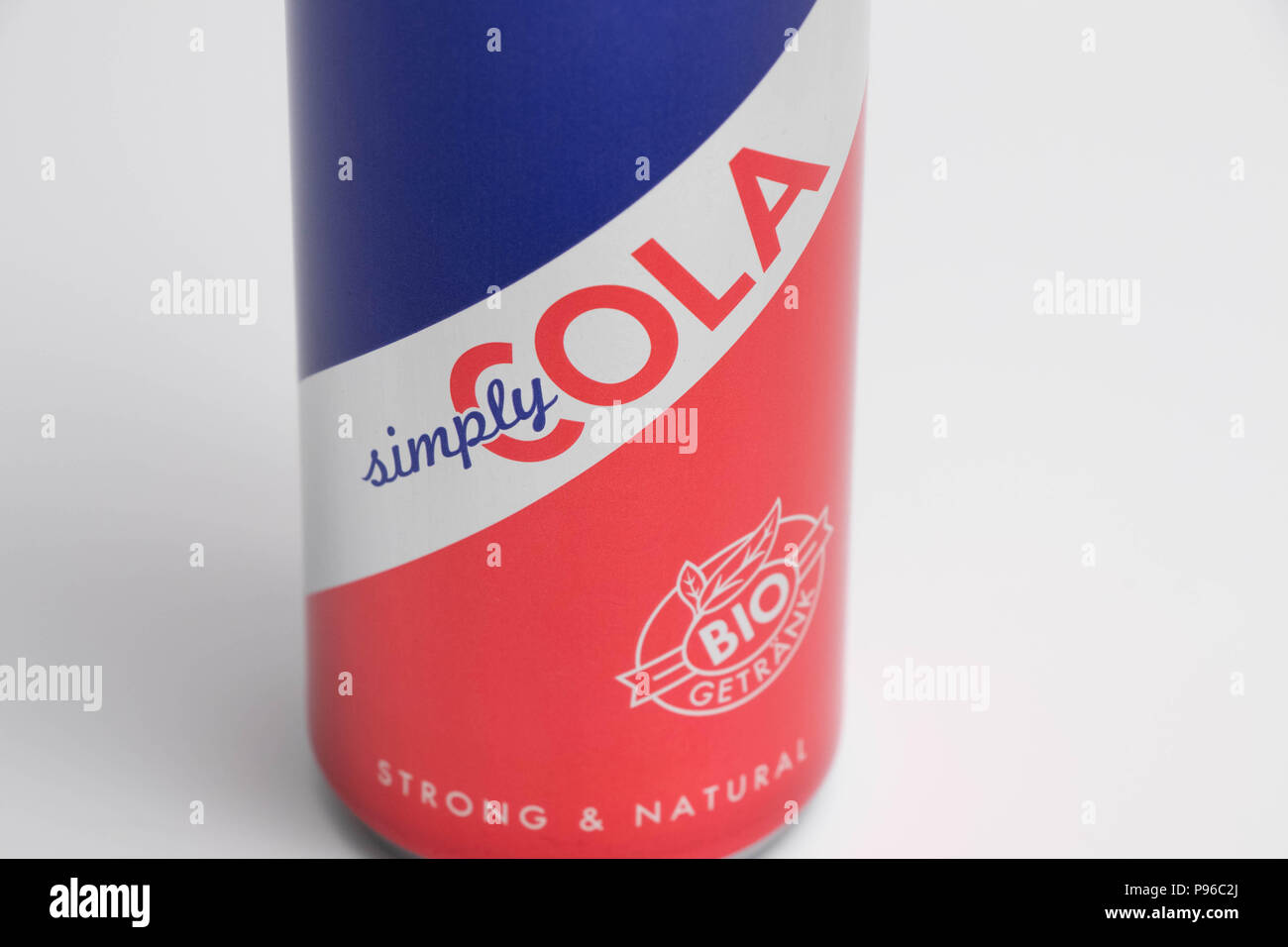 Red Bull organic simply cola coca Stock Photo