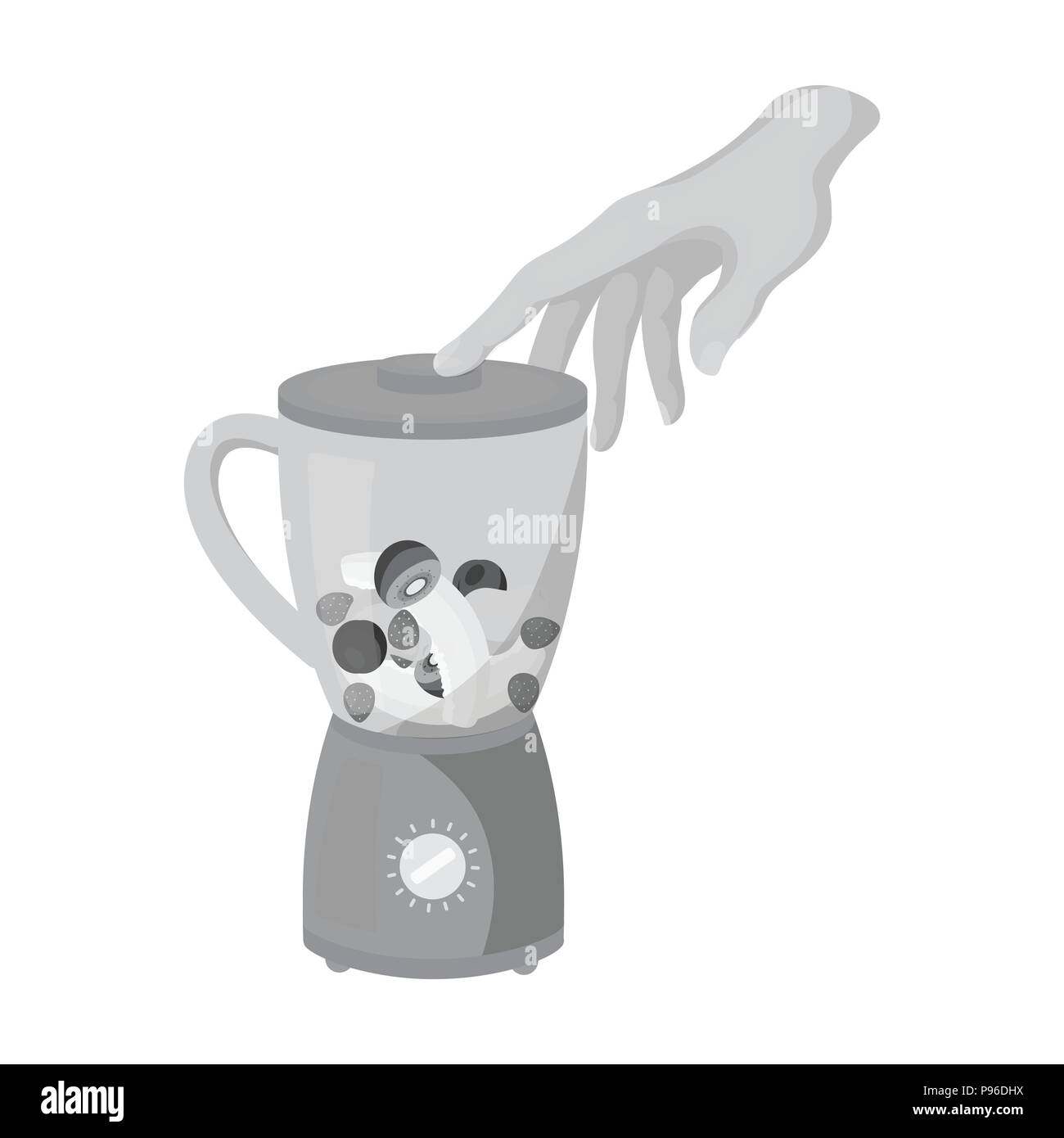 Blender, single icon in monochrome style.Blender, vector symbol stock ...