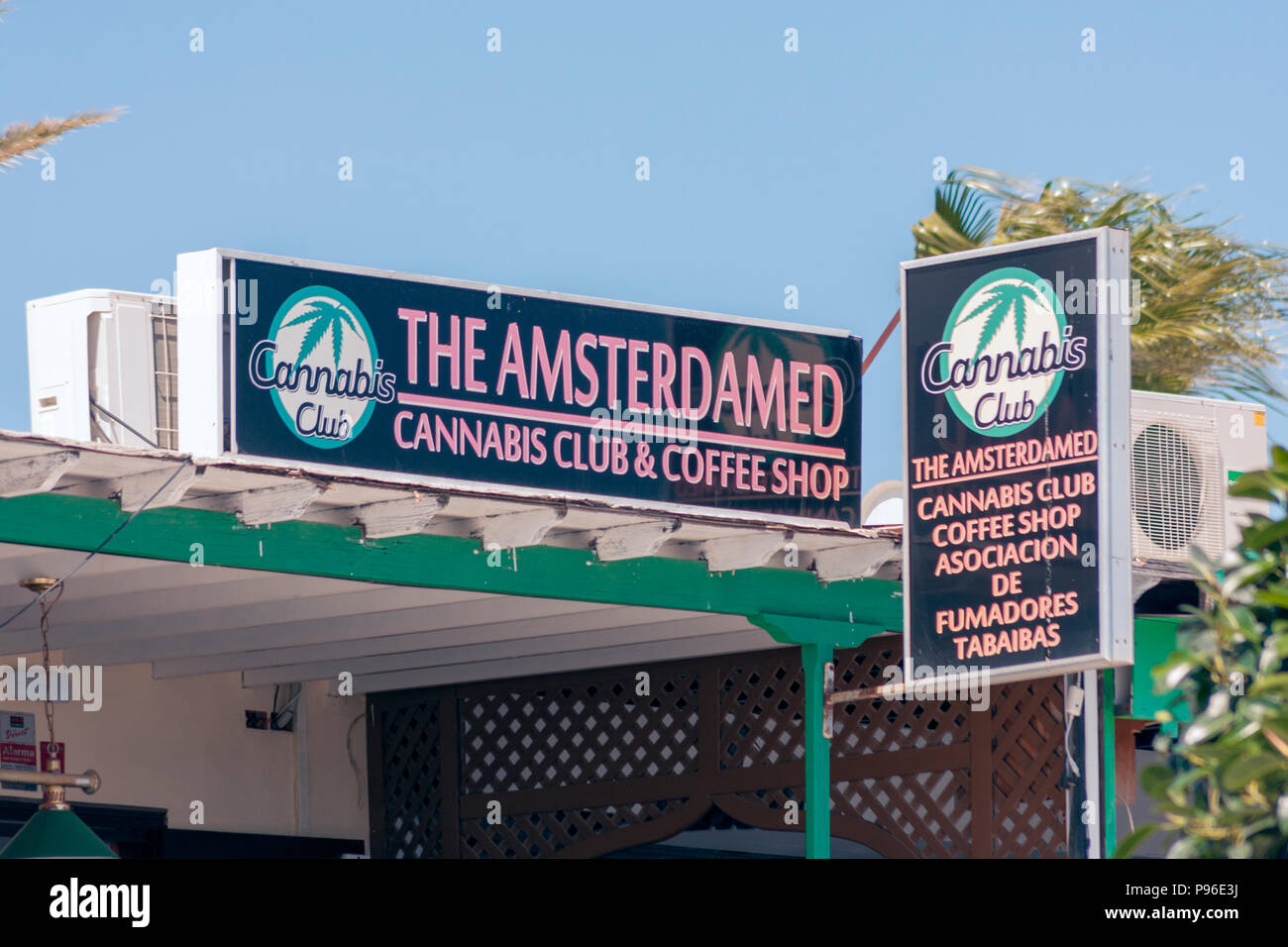 The Amsterdamed Club, lanzarote Stock Photo