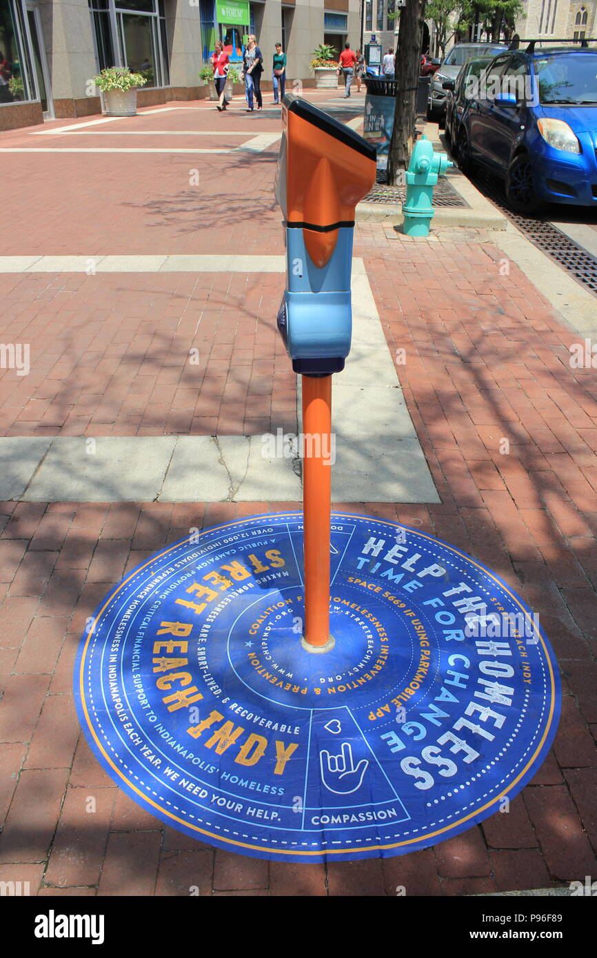 Time For Change Help The Homeless Repurposed Parking Meter Mounted At