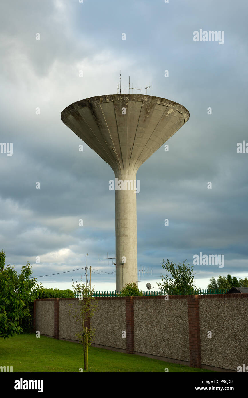 Youghal freestanding Water Tower at Cork Hill as an elegant concrete structure in Youghal, County Cork, Ireland Stock Photo