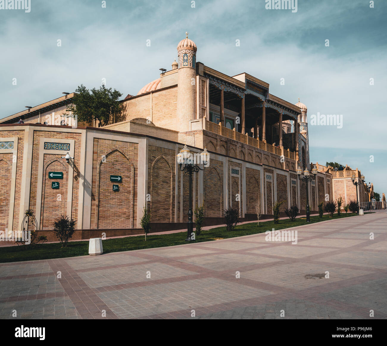 View of Hazrat Hyzr Mosque Mausoleum of Karimov Stock Photo
