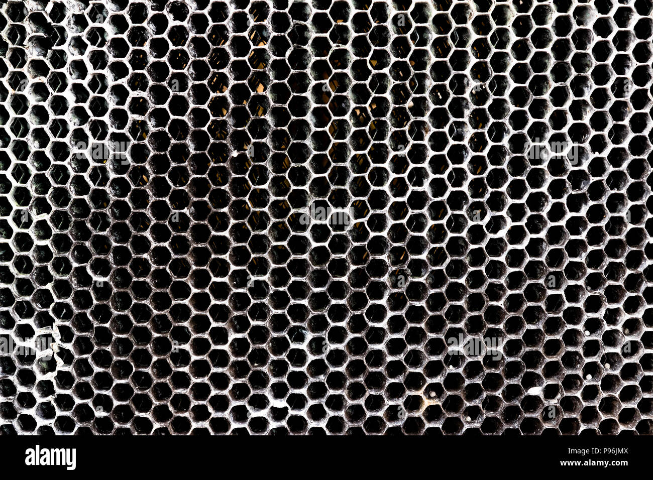 Vintage antique automotive radiator honeycomb with oxidation and wear ...