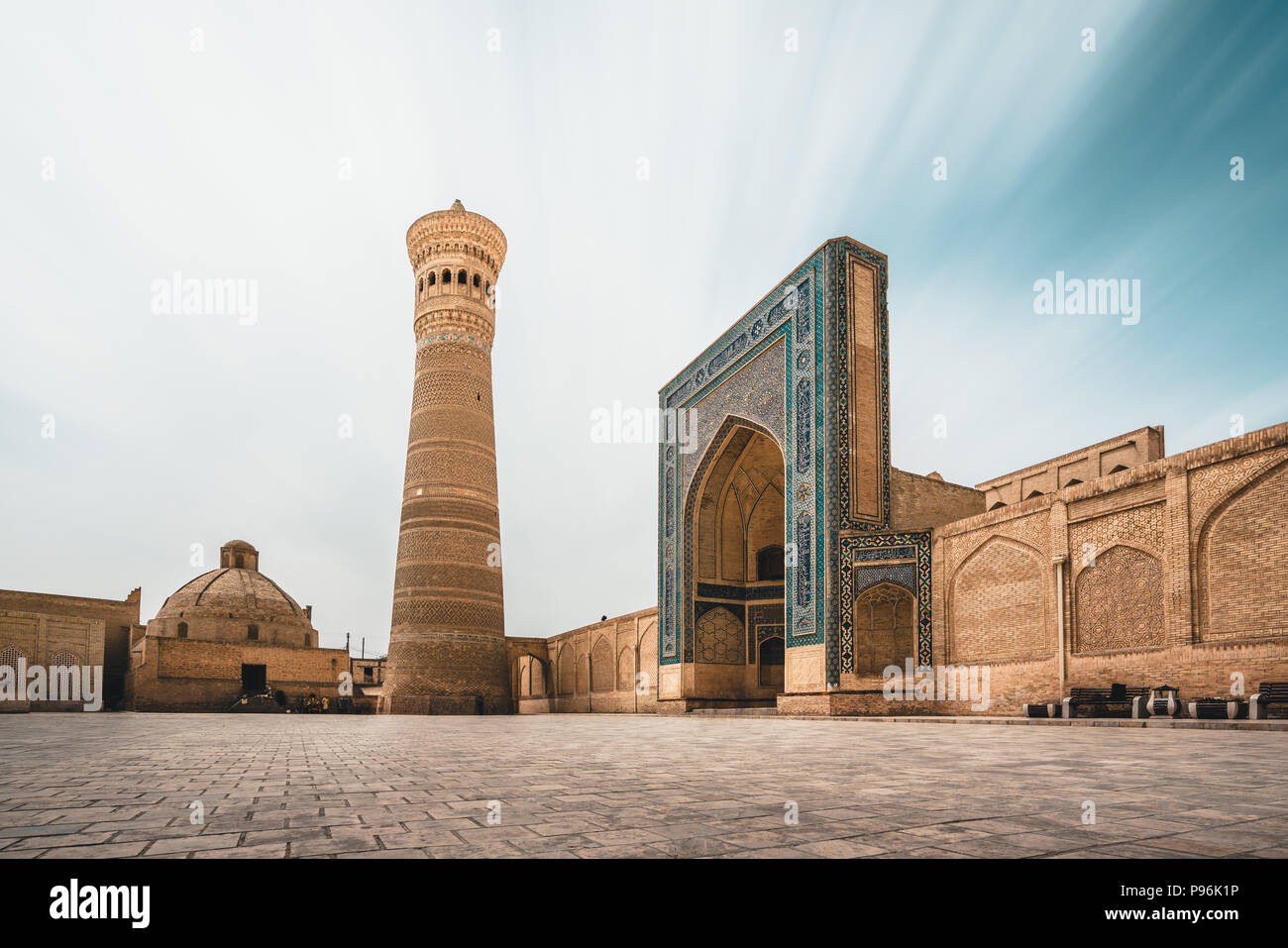Poi Kalon Mosque And Minaret In Bukhara Uzbekistan Stock Photo Alamy
